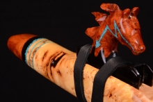 Yellow Cedar Burl Native American Flute, Minor, Mid A-4, #G26F